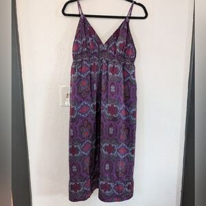 Y2K Silk Spaghetti Strap Babydoll Maxi Dress Purple Fairy Grunge Whimsigoth